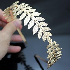 Headbands Leaf Branch Bridal Hair Crown Head Gold 