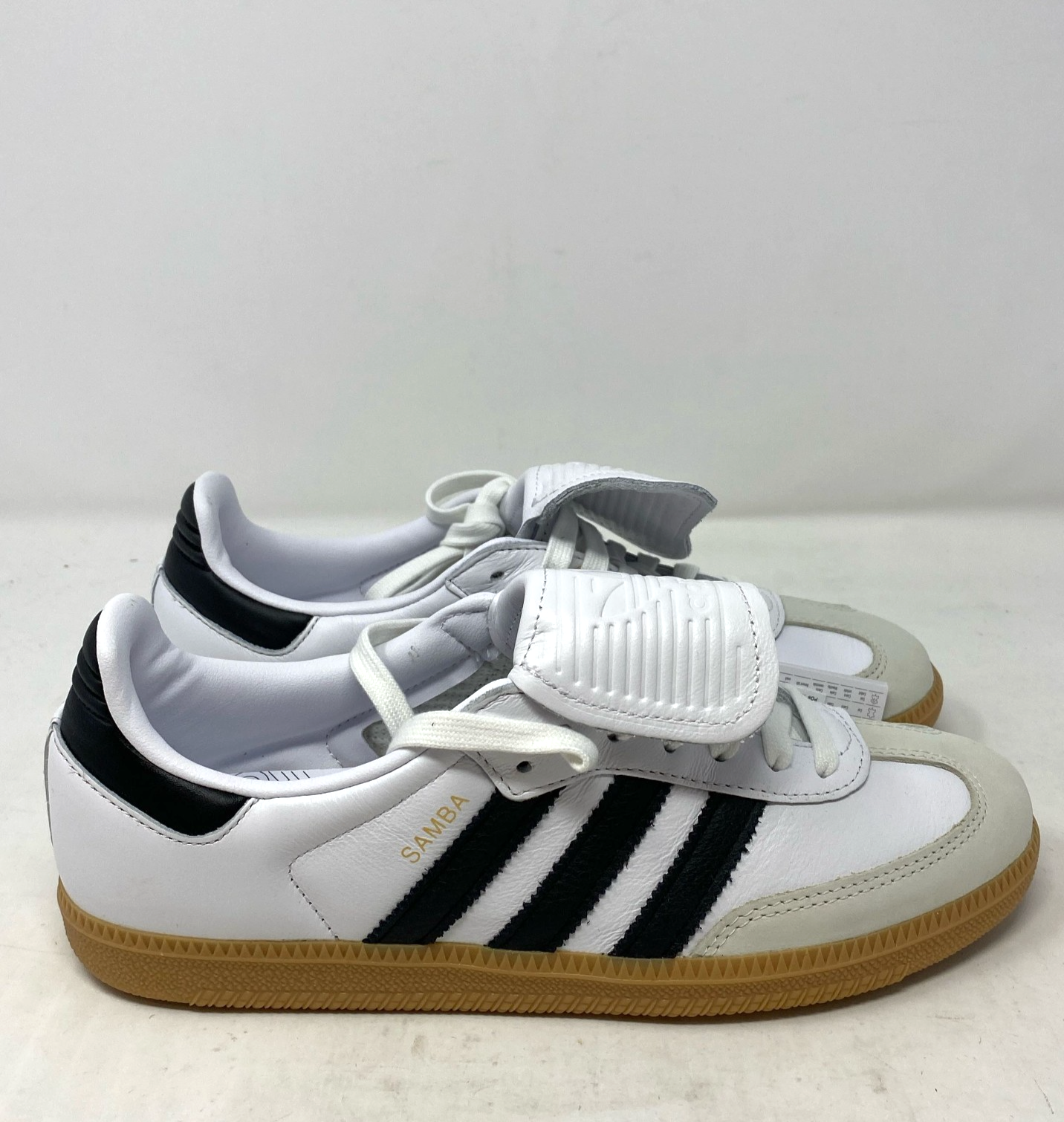 adidas Samba LT Sneakers Cloud White Core Black Gum Womens IG4279 Size 8.5