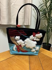Vintage Walking White Poodle Purse