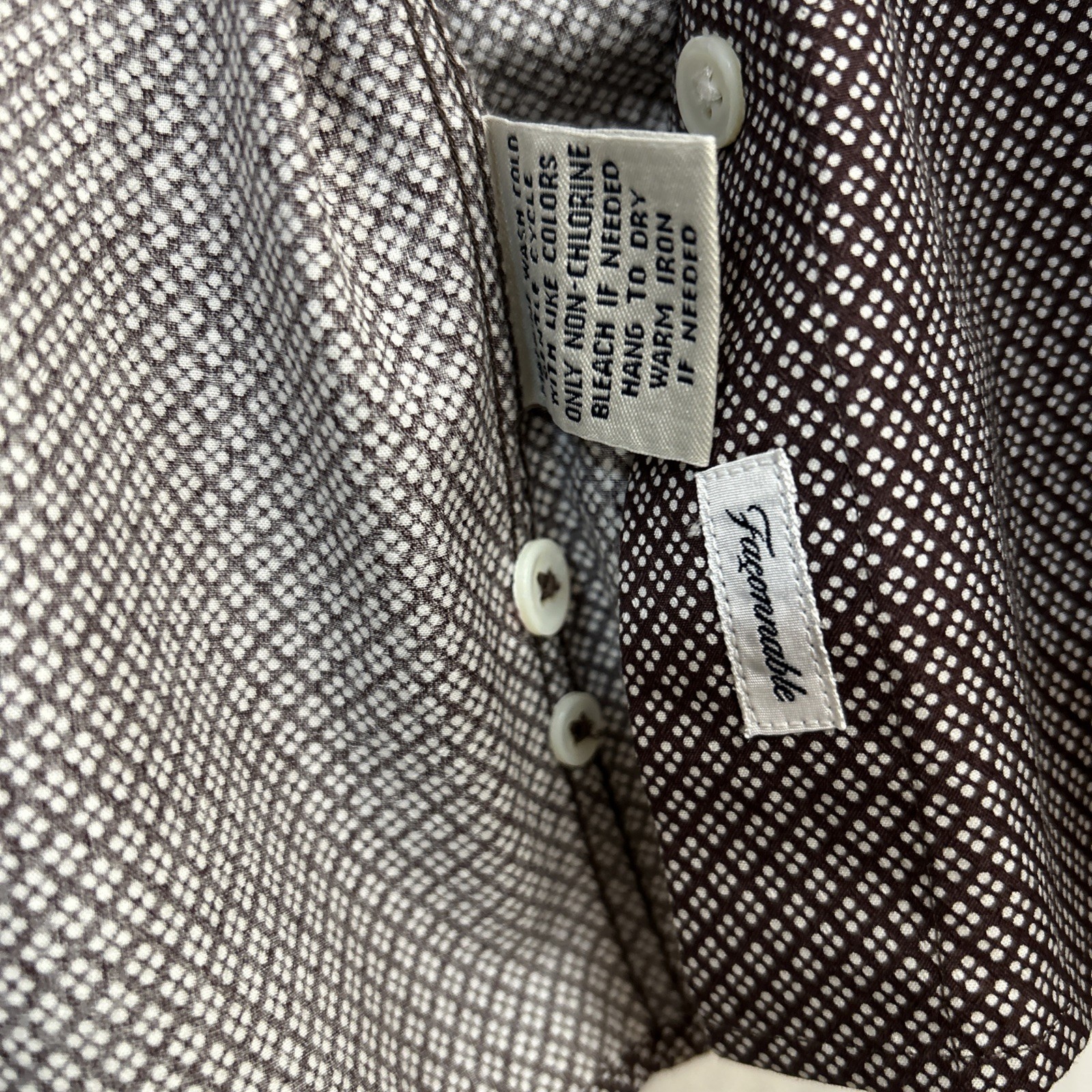 Faconnable Women’s  Brown Dot Pattern 100% Cotton… - image 5