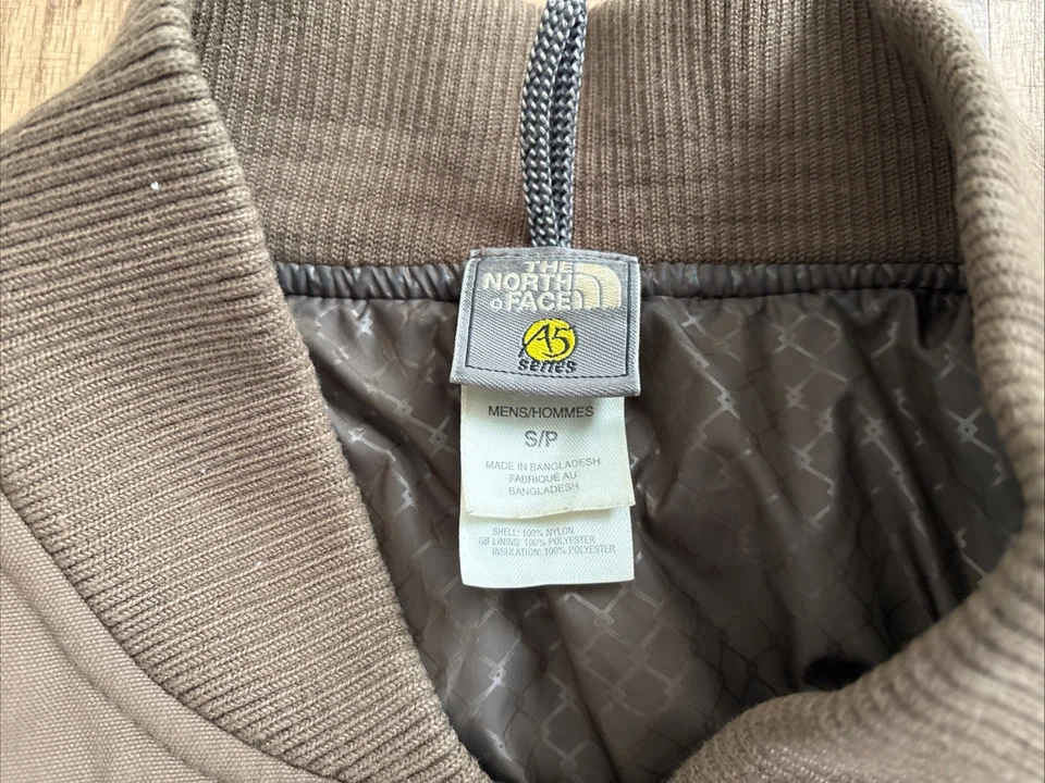 VTG The North Face Jacket A5 Series Men’s Small Brown Full Zip Headphone Pocket - Image 2 of 4