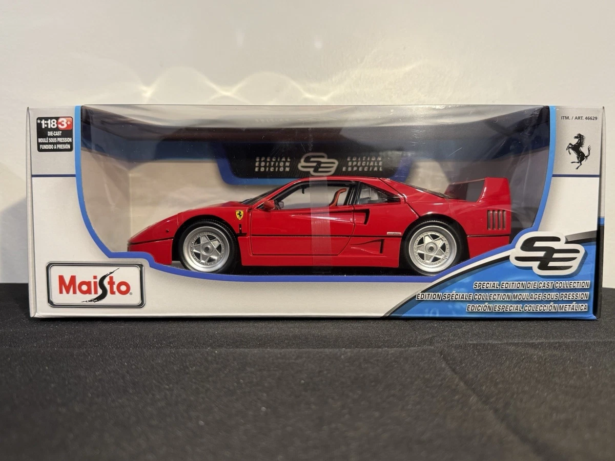 Maisto Special Edition 1:18 1987 Ferrari F40 Red Diecast Car