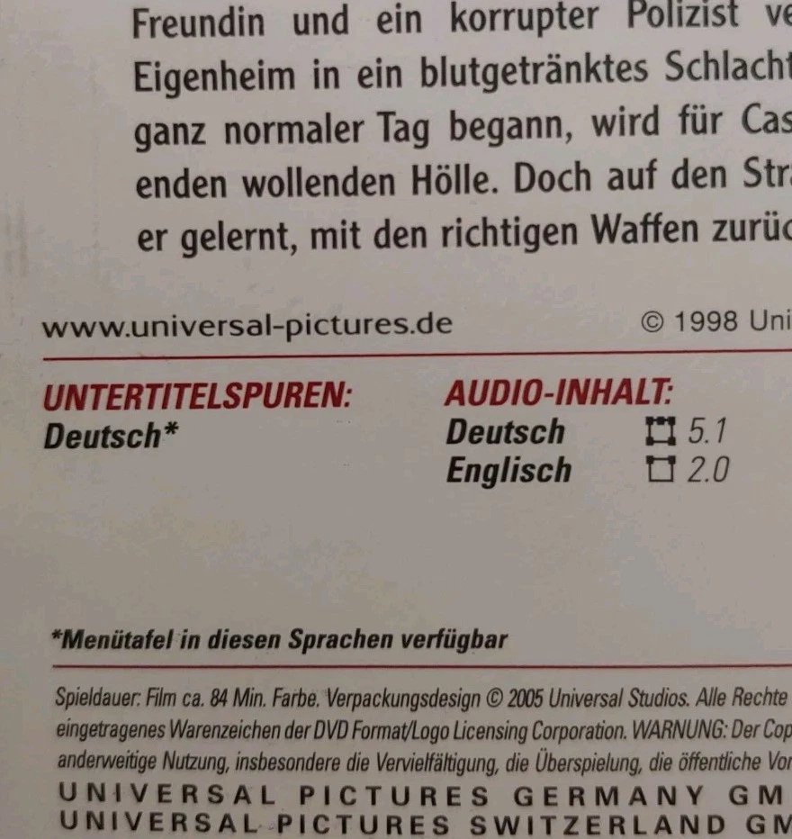 Thursday - Ein Morderischer Tag 1998 Film Movie Thriller Comedy DVD RARE Reg 2  - Image 3 of 4