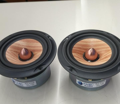 PARC AUDIO DCU-F121W Pair 4-inch Full-Range Speaker Wood Cone from