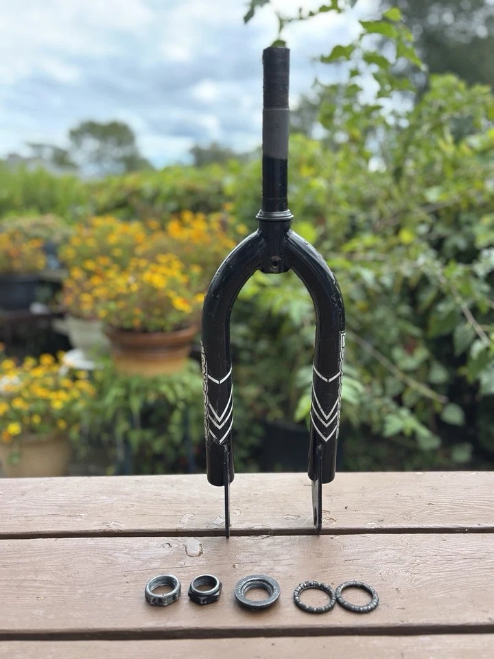 Mongoose BMX Fork 1” Threaded Chrome Old School 1990s Performer Style GT Dyno - Image 3 of 4