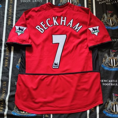 Manchester United Home Football Shirt Jersey Nike 2002 2004 David