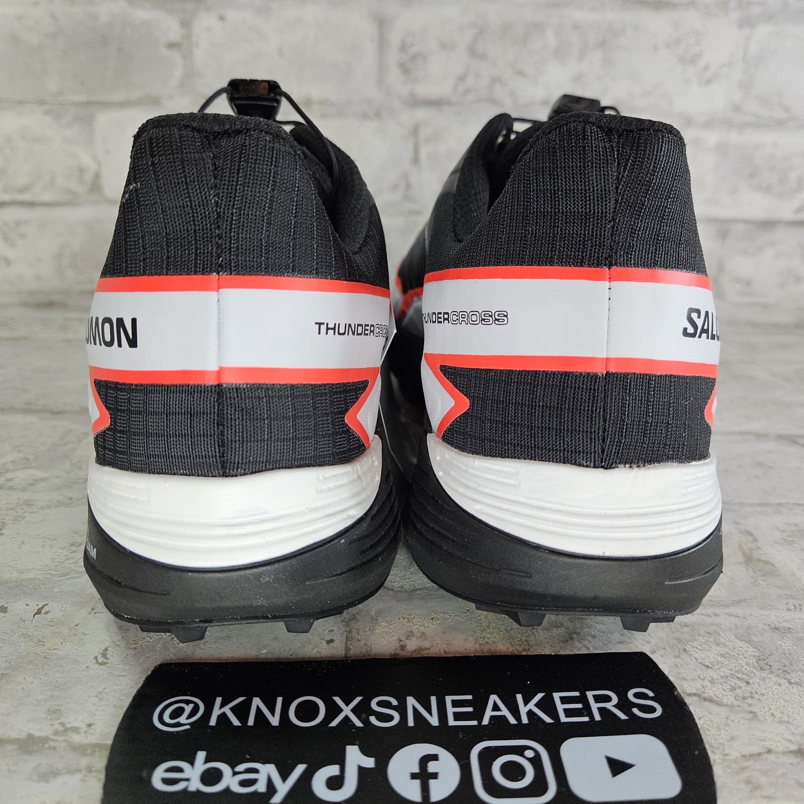 Scarpa da trail running Salomon Thundercross Surf The Web nera da uomo taglia 11 5