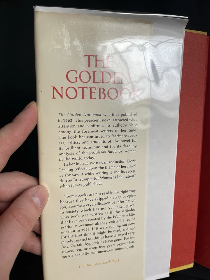 The Golden Notebook by Doris Lessing – 1st Edition, 3rd Printing – VG - Image 4 of 4