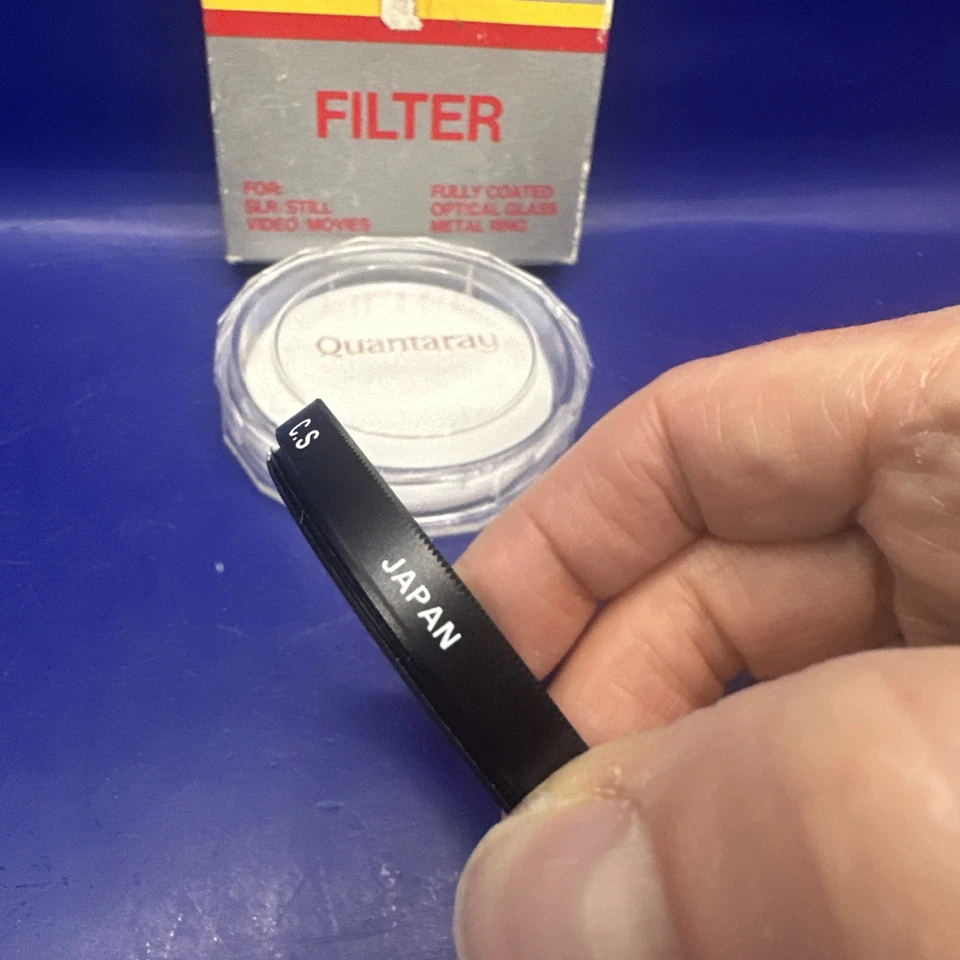 NOS QUANTARAY 52mm C.S. Lens Fillter Cross Screen JAPAN 24-166-1610 w/ Hard Case - Image 4 of 4