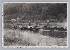 Dampfer Seitenraddampfer mit 2 Schornsteine auf Elbe - Altes foto 1950er