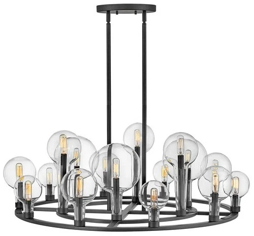 Hinkley Alchemy 37 3/4" Wide Black 16-Light Chandelier - Picture 2 of 9