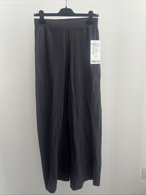 Lululemon Stretch Woven Wide-Leg High-Rise Pant NWT Size Medium Black LW5FF3S