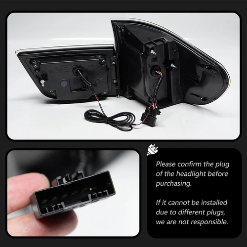 Conjunto de luces traseras LED DRL negro 4 piezas para BMW X5 E70 2007-2013 - Imagen 9 de 20