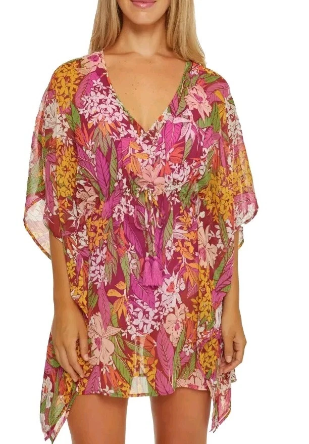 BCA REBECCA VIRTUE colorful Size M bathing suit cover-up #C - Image 2 of 4