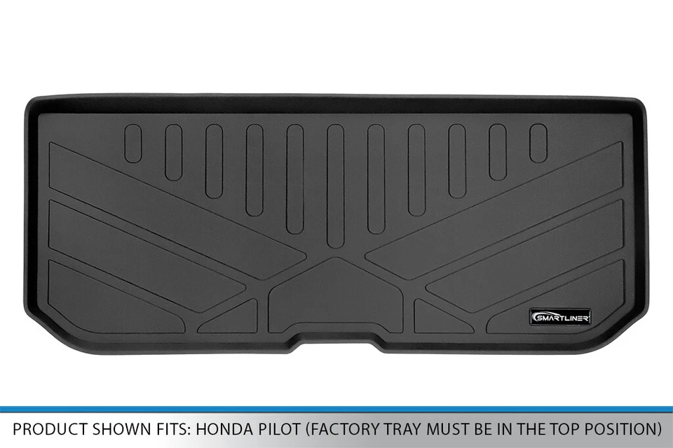 SMARTLINER Custom Fit Black Cargo Liner Behind 3rd Row For 2016-2021 Honda Pilot Foto 3 de 3