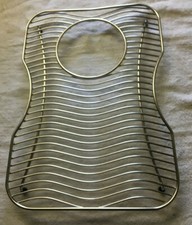 Elkay LKWOBG1116SS Stainless Steel Wire Sink Rack with 5" Drain