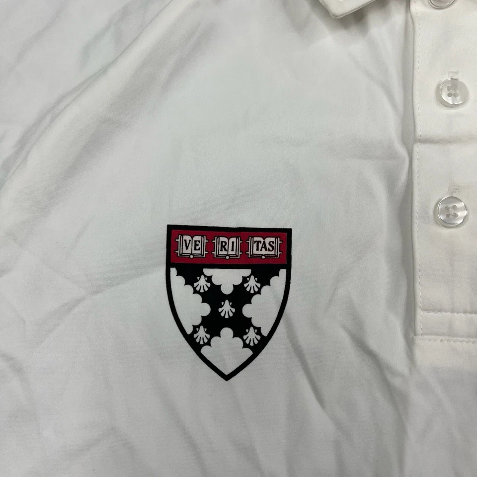 Camisa Polo Centro Harvard Business School OPM Performance Blanca Talla M Mediana Foto 3 de 4