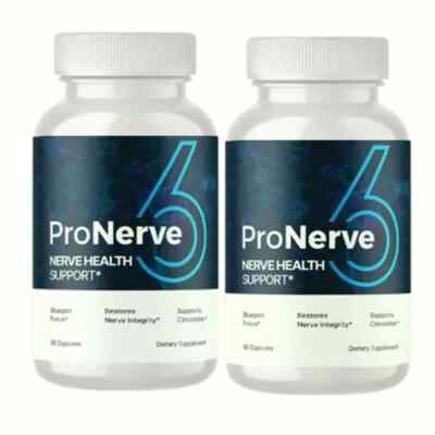 2-Pack ProNerve 6 to Support Nerve Functions & Relief, Pro Nerve 6 -120 Capsules