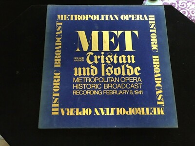 METROPOLITAN OPERA Historic Broadcast 1941 TRISTAN & ISOLDE LP Box