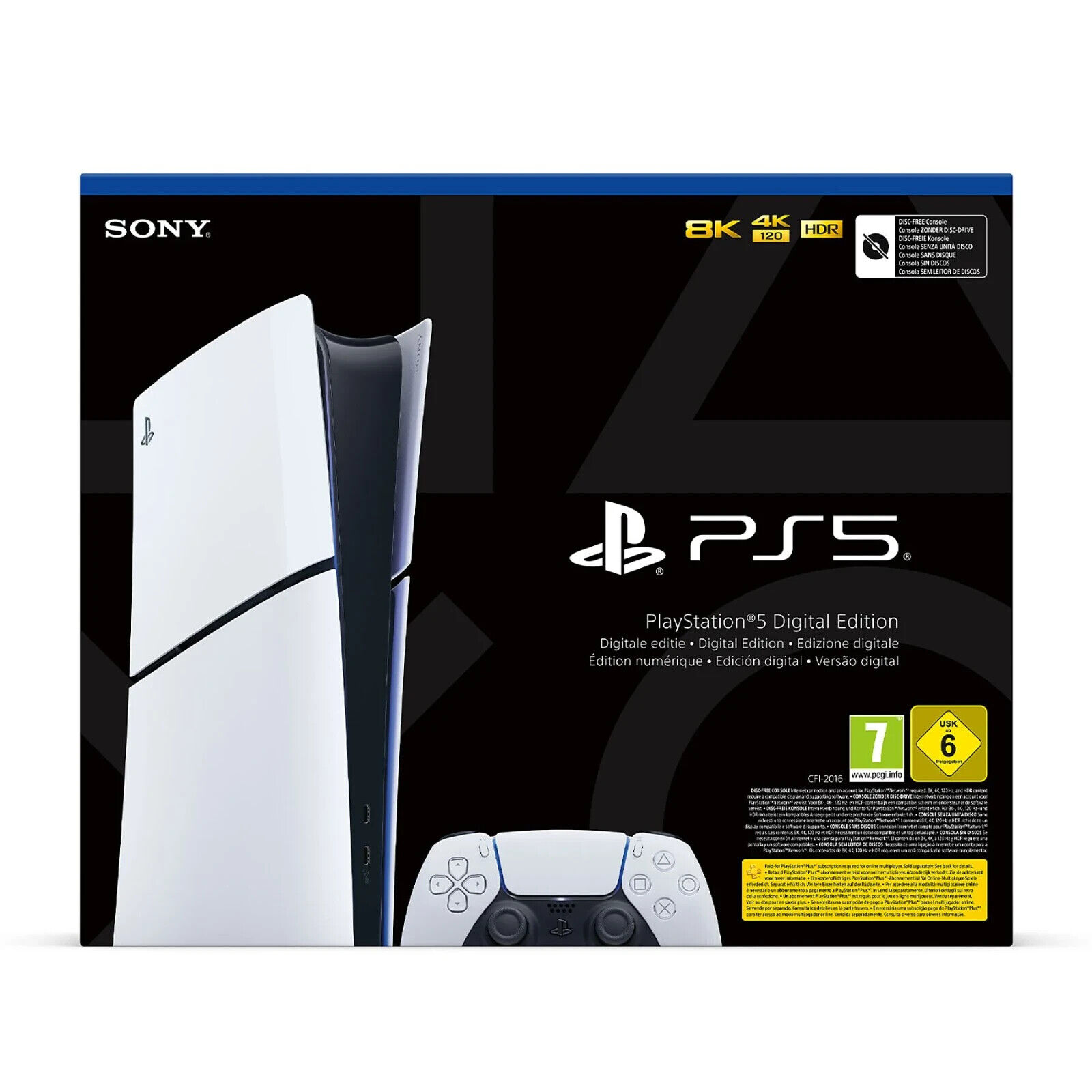 CONSOLE SONY PLAYSTATION 5 SLIM 1TB D DIGITAL EDITION PS5 NUOVA GARANZIA ITALIA