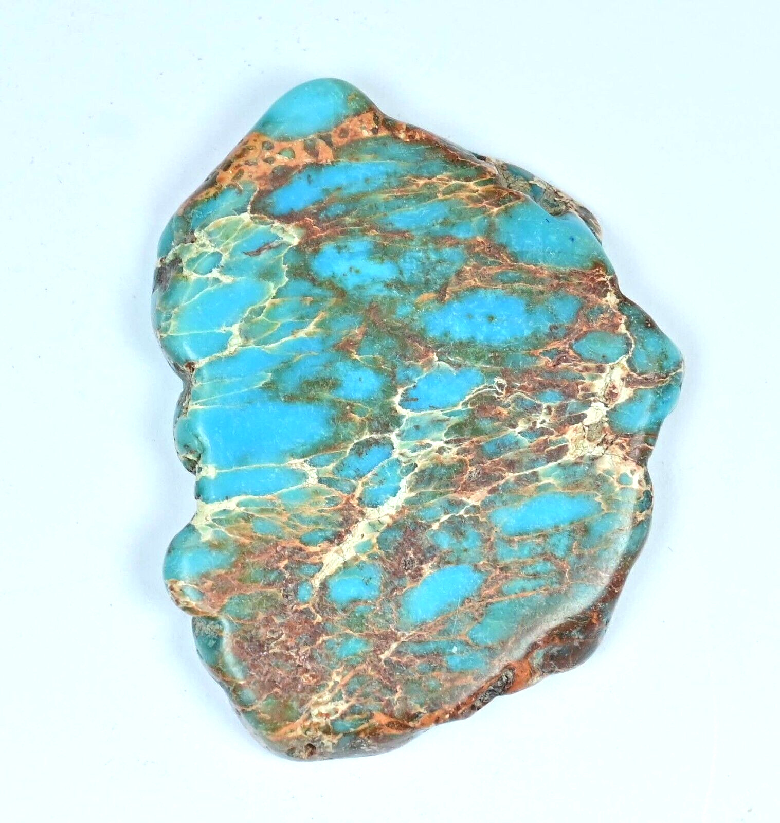 81.60 CT Natural Nevada Blue RIDGE TURQUIOSE  Polished Certified Untreated Slab