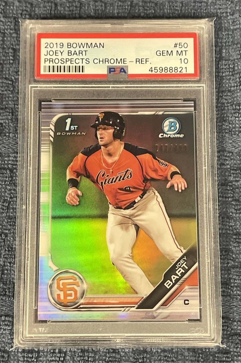 2019 Bowman Joey Bart Prospects - Chrome Refractor 247/499 RC #50
