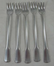 Oneida Deluxe Colonial Artistry HH 5pc Cocktail Forks Stainless LOT Distinction