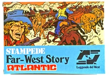 1/72 Scale Atlantic HO Far-West Story Stampede # 1113 - mint in box (36 pieces)