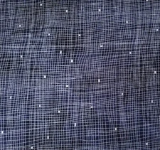 "Sparkle Suede" 100% Woven Cotton BTY P&B Textiles Navy Blender Metallic Silver