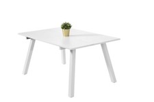 Tavolo da giardino in alluminio allungabile. da rettangola a quadrato. 100x145