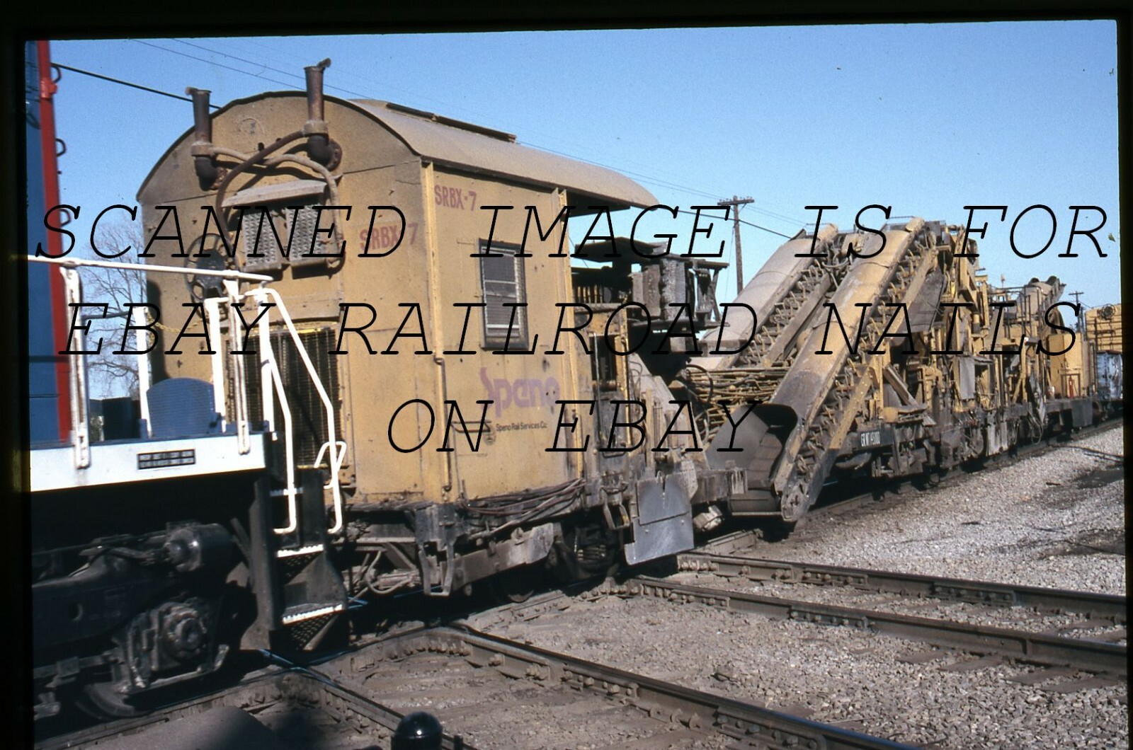May 1986 SRBX SPENO 7 Ballast Cleaner Durand Michigan VINTAGE 35MM