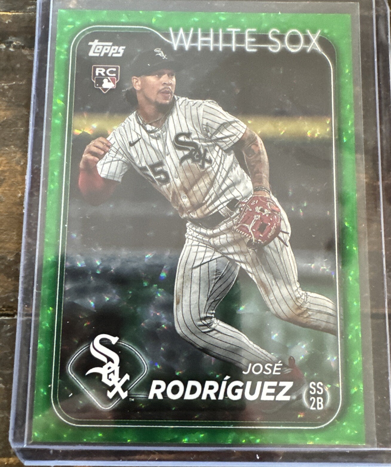 2024 Topps Series 1 JOSE RODRIGUEZ #86 Green Foil /499 Chicago White Sox SP