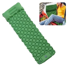 Camping Sleeping Pad, Ultralight Camping Mat with Pillow Built-in Foot Pump