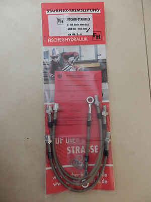 BMW K 100 basic BMW100 STAHLFLEX komplett vorne & hinten NEU ABE K100 brake hose