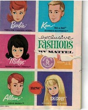 1963 Exclusive Fashions by Mattel Catalog Barbie, Ken, Midge, Skipper, Allan 18