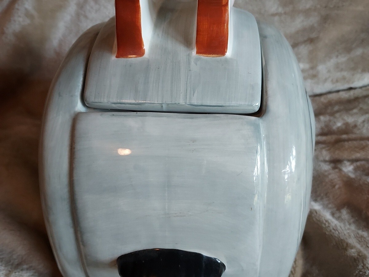 Vintage Smiling Toaster Cookie Jar Clayart Ceramic 1995 Happy Toast