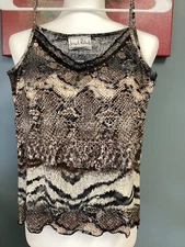 Joseph Ribkoff Medallion Blouse Size 4 Fancy!