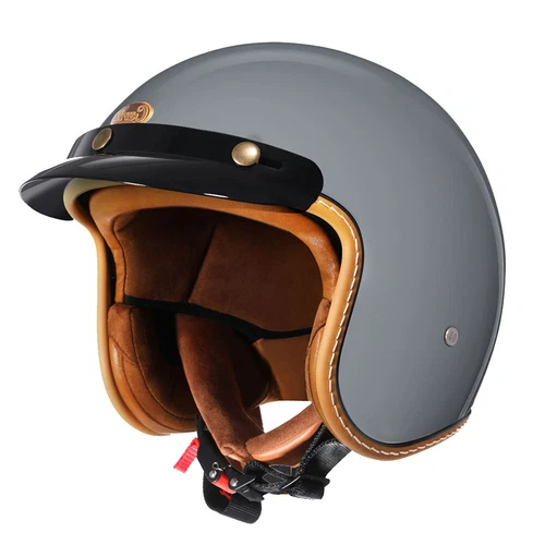 CYRIL Motorcycle Helmet 3/4 Open Face Lightweight C100 Vintage for Adult - Picture 46 of 50