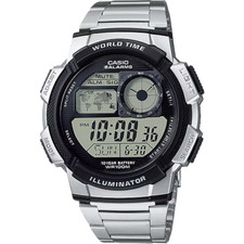 Casio AE-1000WD-1AV Digital Sport Watch WR100 World Time Alarm Chrono Backlight