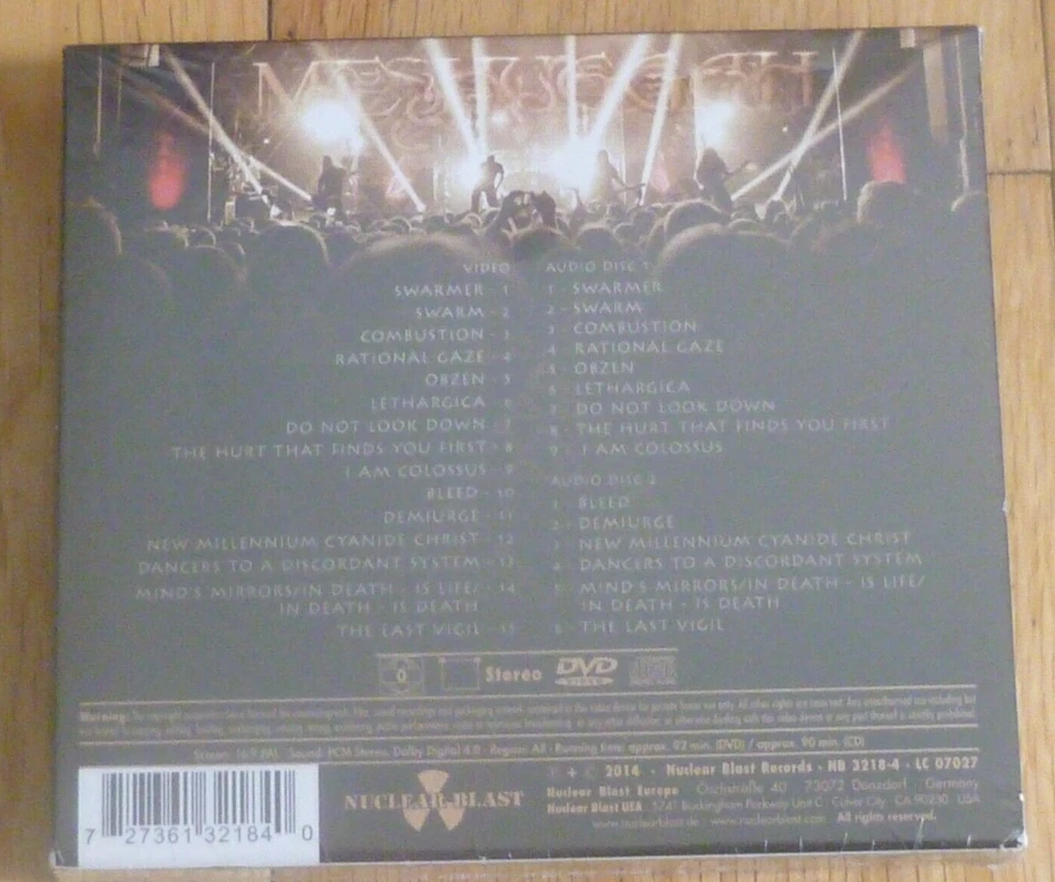 MESHUGGAH - THE OPHIDIAN TREK 2 x CD & DVD DIGIPACK *NEW & SEALED* NUCLEAR BLAST - Image 2 of 4
