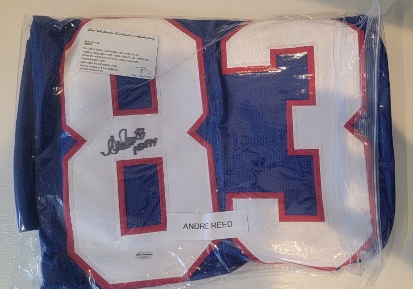 ANDRE REED SIGNED AUTOGRAPHED BUFFALO BILLS CUSTOM JERSEY COA | eBay