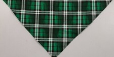 Dog Bandana, Green and White Tartan Plaid, St. Patrick's Day, XS, M, L