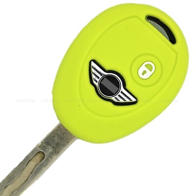 2Tasten Schlüssel Silikon Cover Hülle für Mini Cooper R50 R52 R53 Cabriolet one