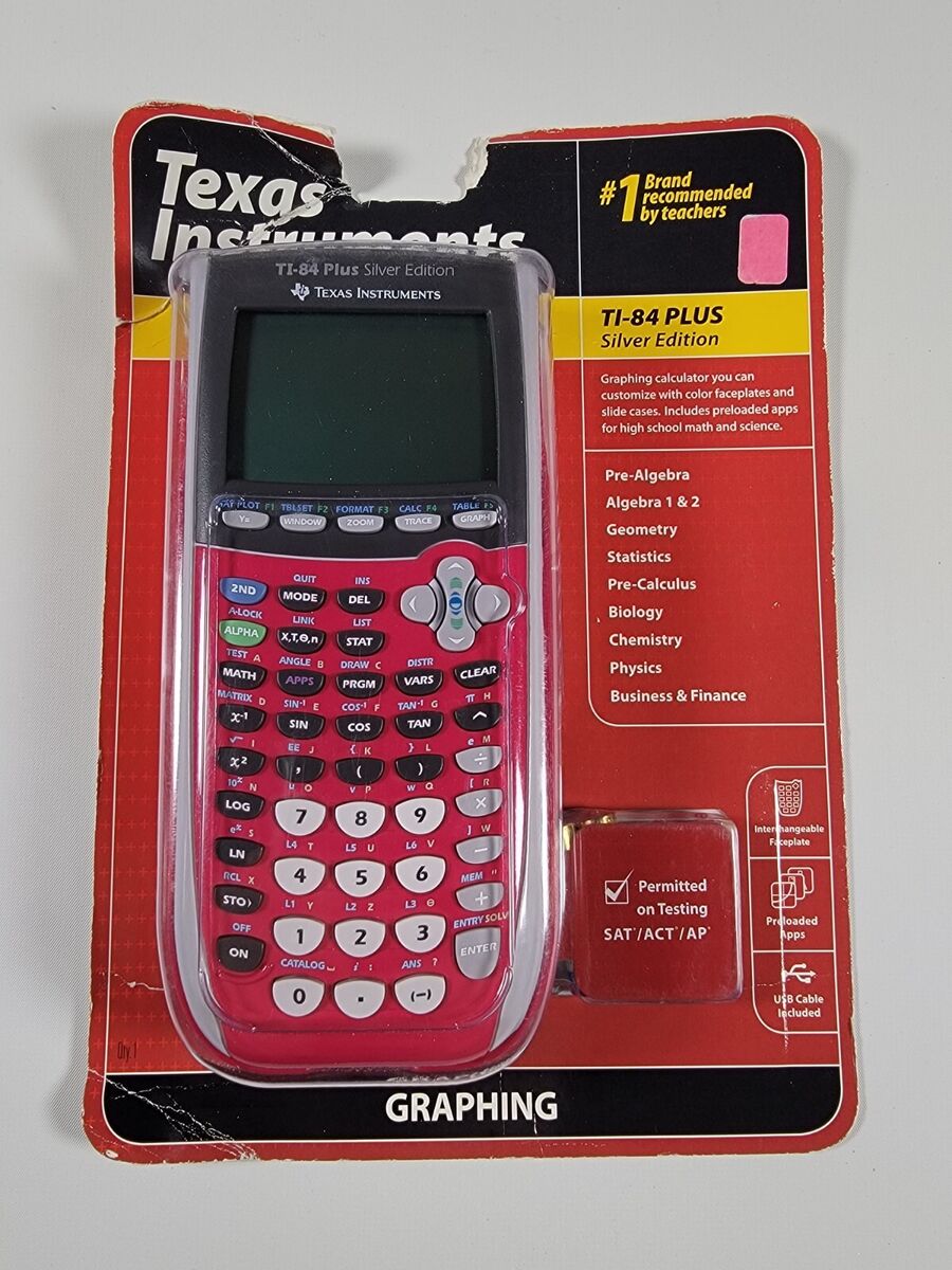 Texas Instruments TI-84 Plus Graphing Calculator - Silver Texas Instruments TI-84 Plus Graphing Calculator - Silver