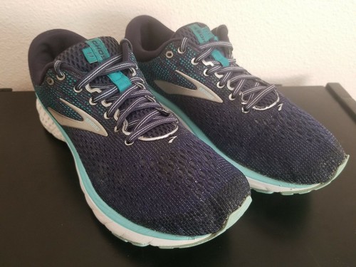 Brooks Womens Ghost 11 1202771B493 Blue Running Shoes Lace Up Low Top Size 9.5 B - Picture 1 of 7