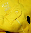 7H 2T The Children's Place SMILEY FACE Yellow Cotton Snug Footed Sleeper Pajamas — photo 4
