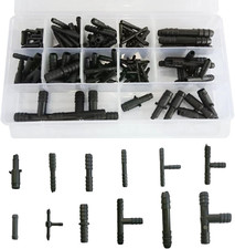 125 Pcs Vacuum Connector Assortment, Vacuum Hose Line Fittings Auto Vacuum Tubin