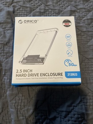 ORICO 2.5 External Hard Drive Enclosure USB 3.0 to SATA III (SEALED) Tool Free