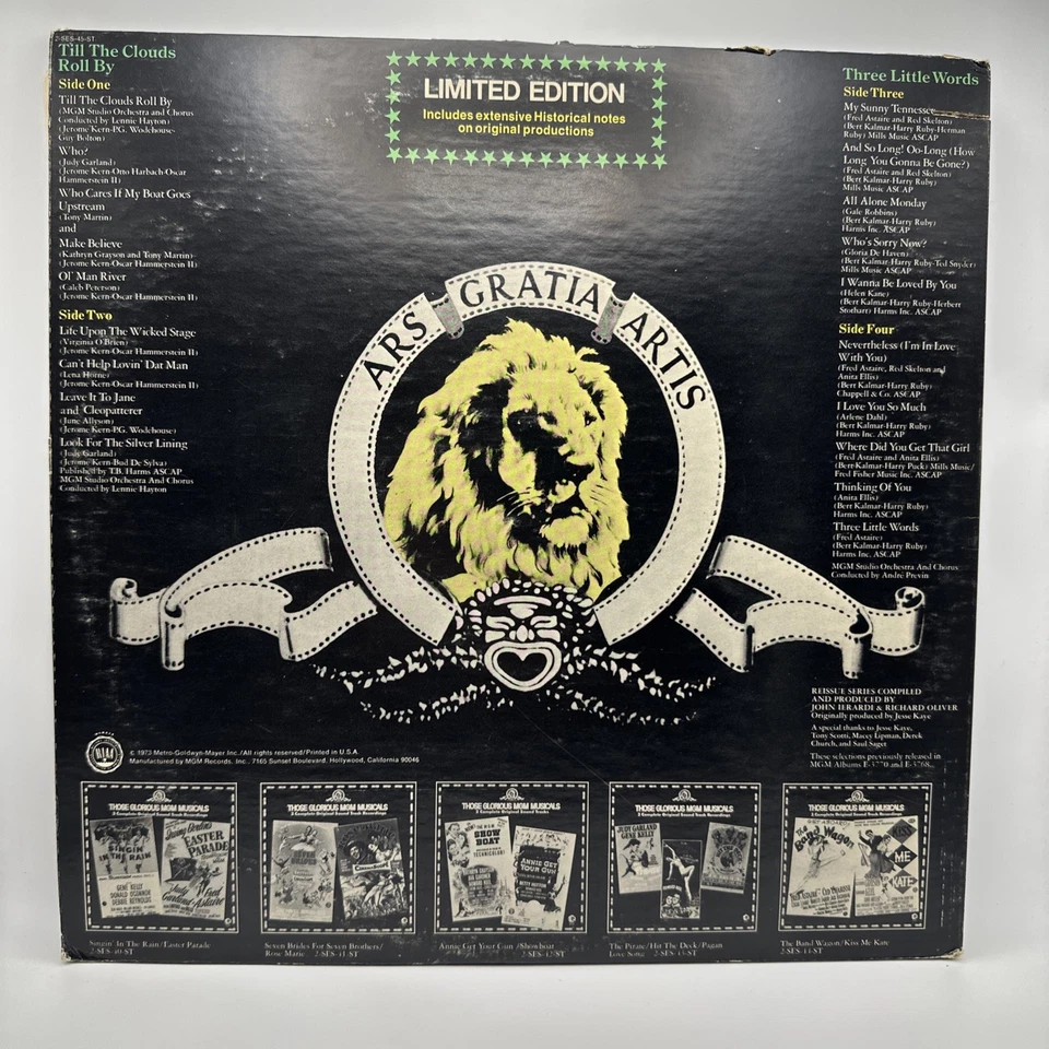 TILL THE CLOUDS ROLL BY + THREE LITTLE WORDS MGM MUSICALS LP 12" VINYL RECORD - Imagem 2 de 4