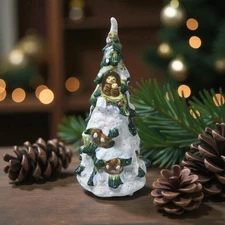 Blue Sky Clayworks Snowtree Tealight Holder Candle House